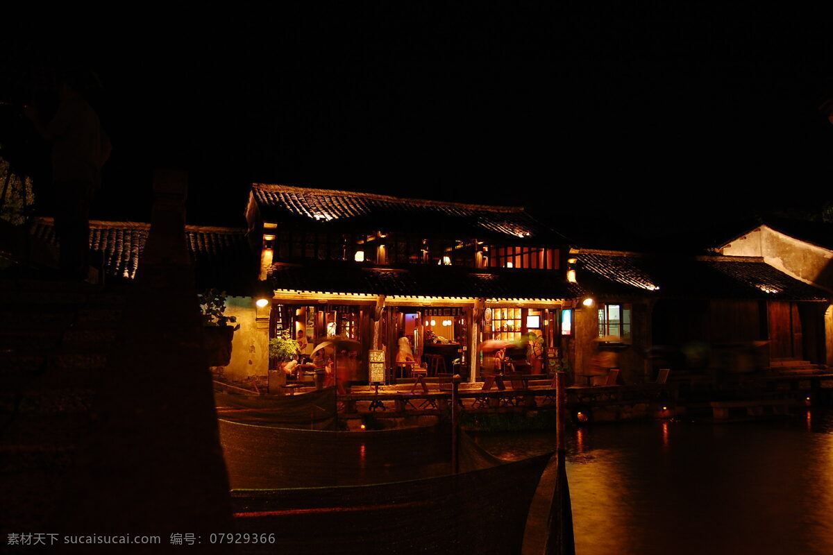 灯光设计 灯笼 凳子 饭店 古镇 江南水乡 旅游 霓虹灯 夜景 古镇夜景 夜市 装饰素材 灯饰素材