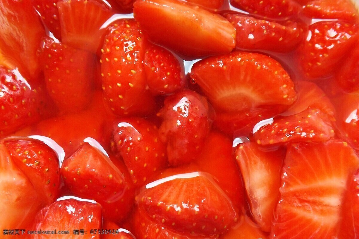 草莓甜水 水果甜汤 美味甜汤 蜜汁 草莓 糖水 清心美肤 清甜可口 水果茶 饮料酒水 餐饮美食 15水果系列 生物世界 水果