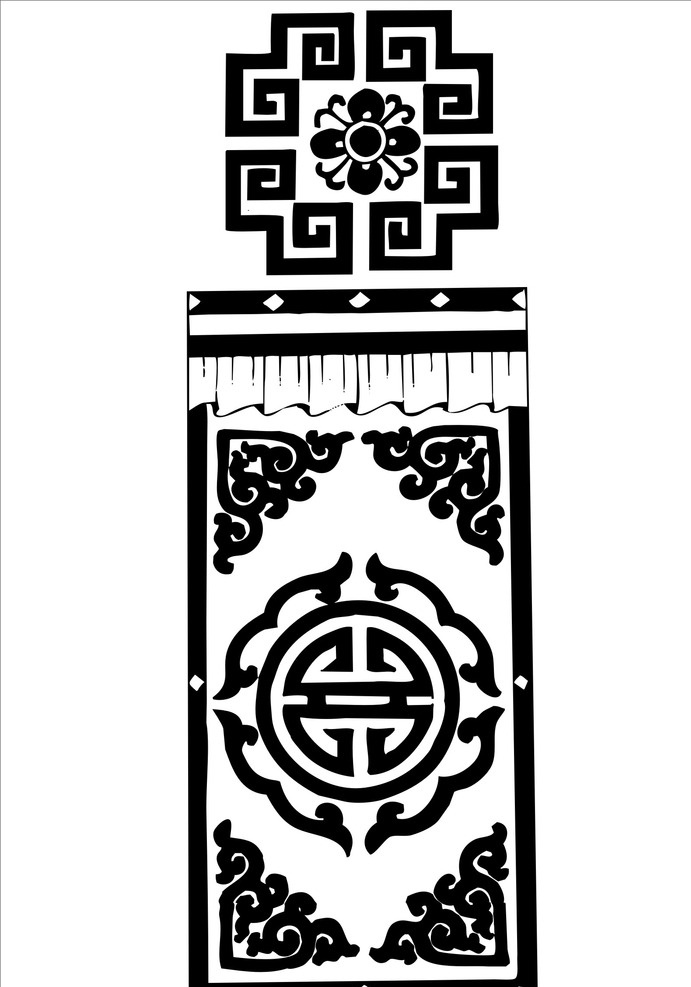 图案 花纹 藏族图案 线条花纹 藏族文化 藏族元素 底纹边框 其他素材