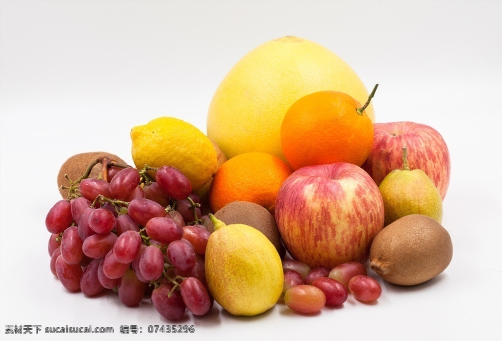 果盘 水果拼盘 红提 香蕉 梨 猕猴桃 橙子 水果 水果01 餐饮美食 食物原料