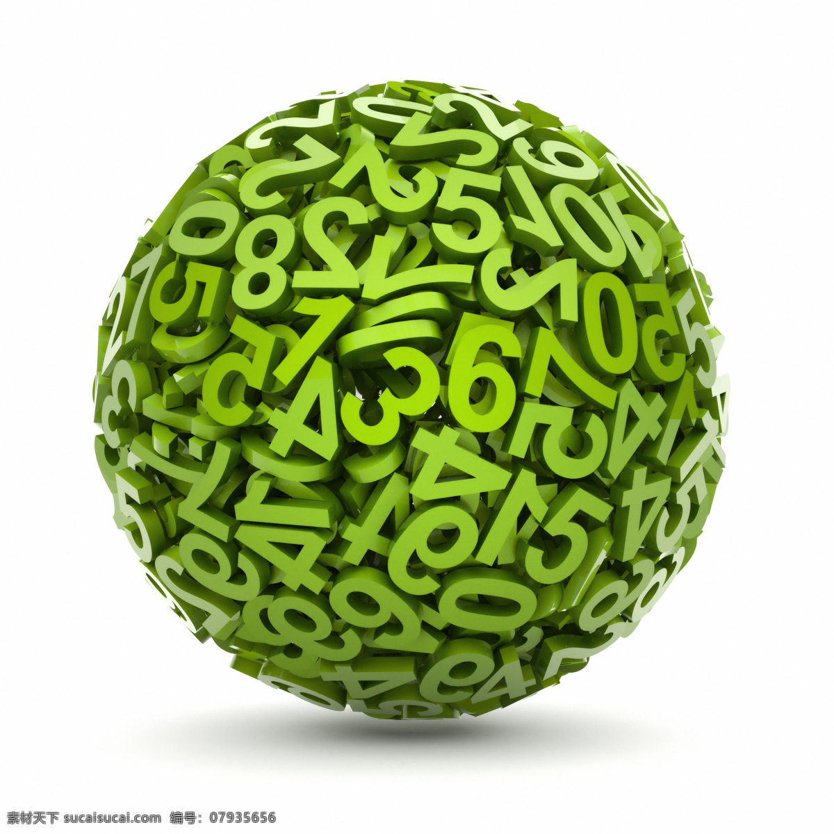 创意 绿色 数字 球形 数字组合 绿色数字 创意球形 组合的数字 其他类别 现代科技