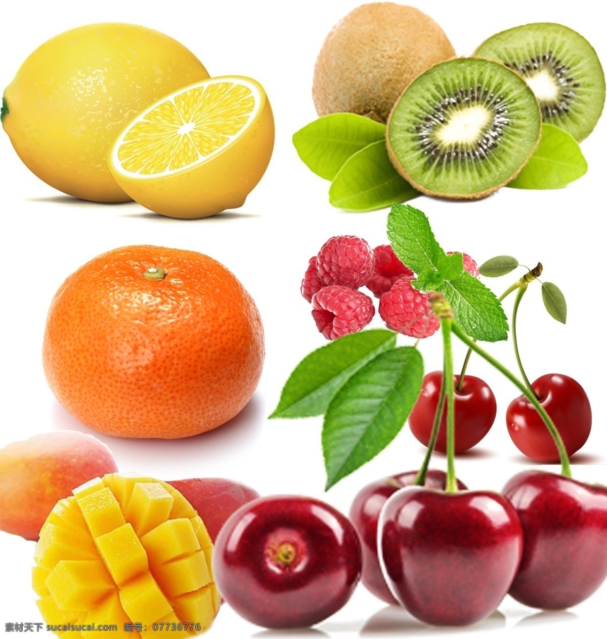 各种 水果 高清 图 香橙 樱桃 芒果 桑葚 橘子 标志图标 其他图标