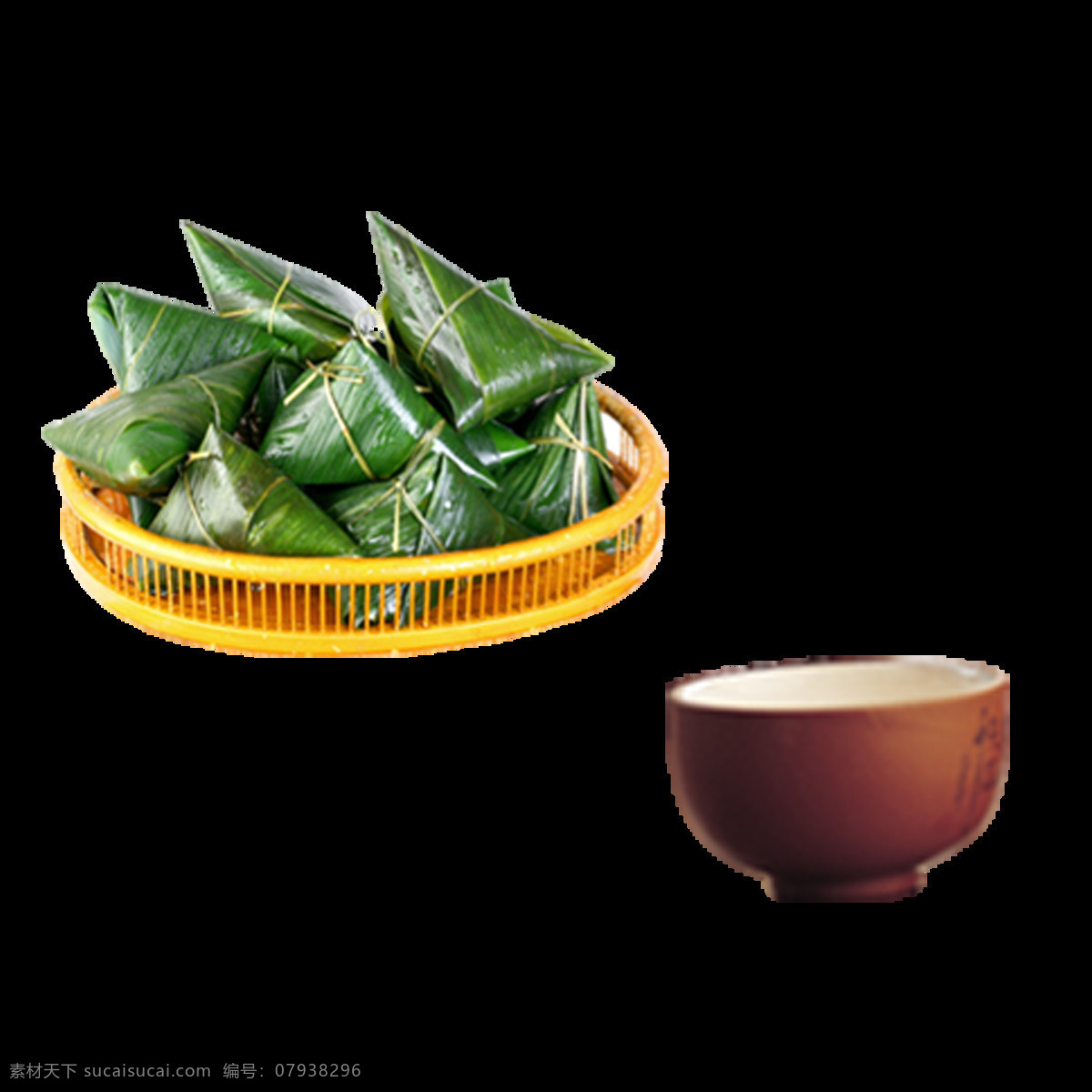 端午节 粽子 茶杯 唯美 高清