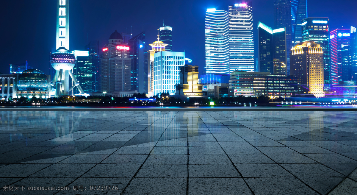 城市夜景 夜晚 城市 平静 都市 生活 高楼 舒缓 自然景观 天空 道路 商业 上海