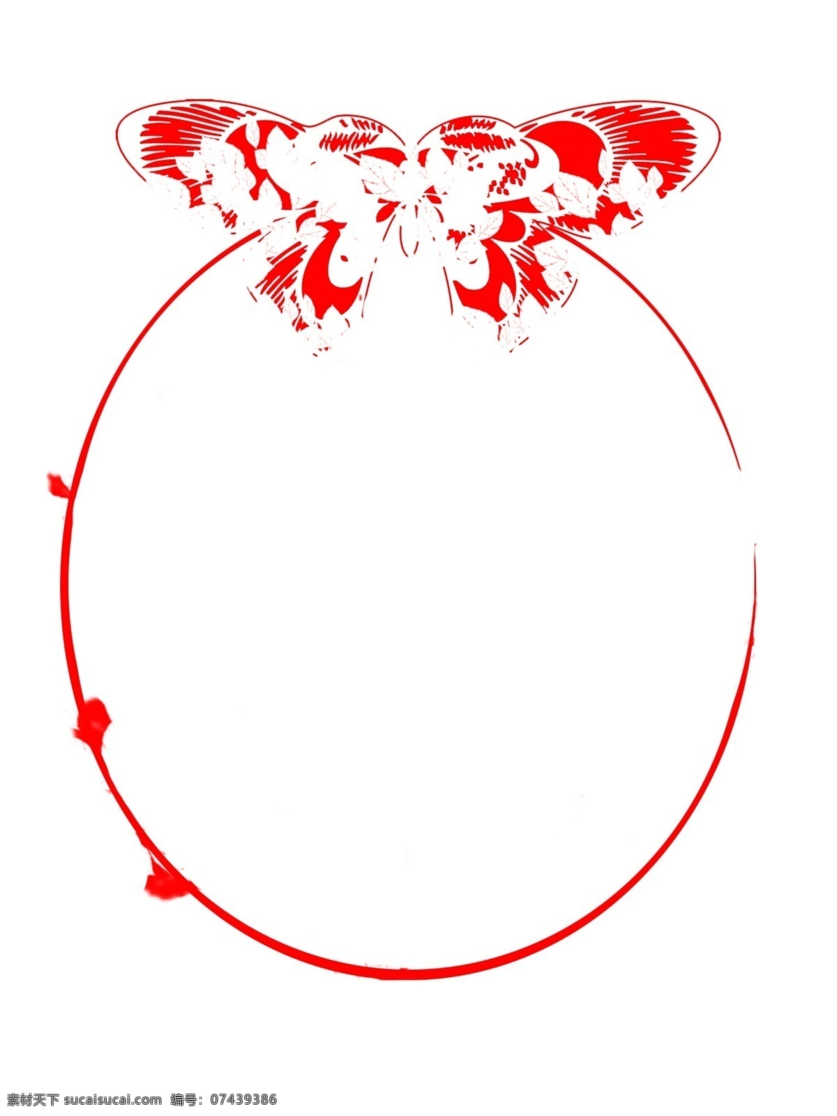 中国 风 蝴蝶 手绘 边框 新年 喜庆边框 新年边框 春节边框 边框设计 中国风 文本框 标题框 古典 底纹 红色 边框线