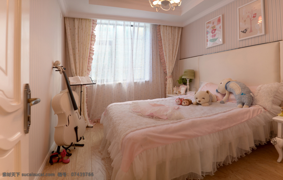 粉色 卧室 大 床 落地窗 设计图 家居 家居生活 室内设计 装修 室内 家具 装修设计 环境设计 大床