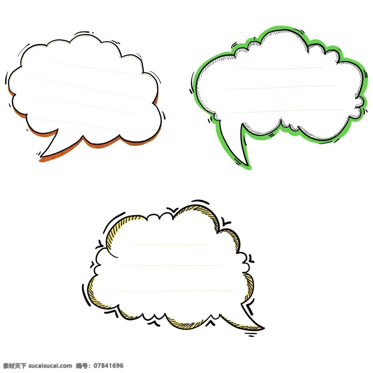 爆炸 云 气泡 对话框 单元设计 对话元素 可爱的 卡通 框架 卡通对话框 会话气泡 卡通气泡 手绘