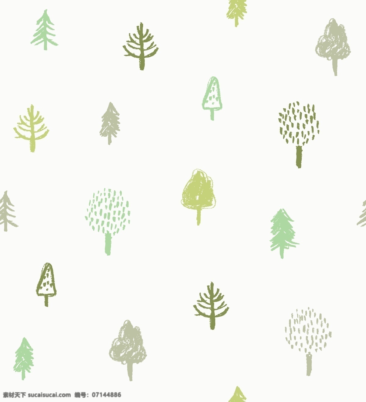 树木 植物 四方连续图 矢量树木 树 线条树木 线条植物 创意树木 分层 背景素材