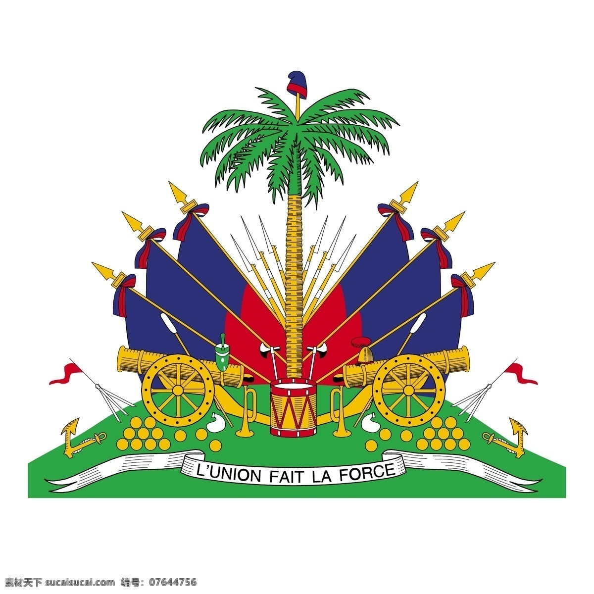 自由 海地 标志 标识 白色