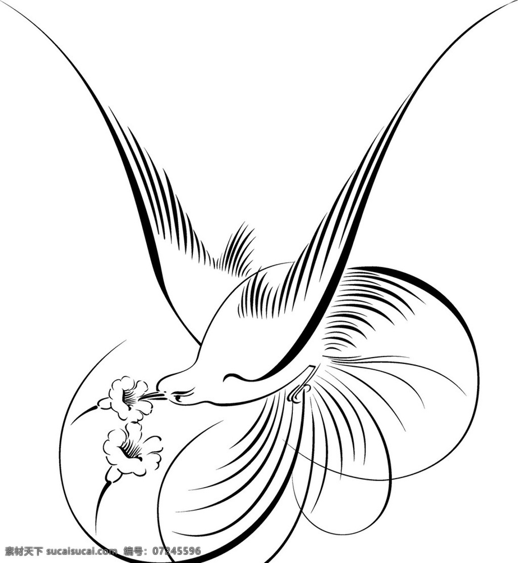 线描 花纹 底纹 线条 唯美 小鸟线描 底纹边框 条纹线条