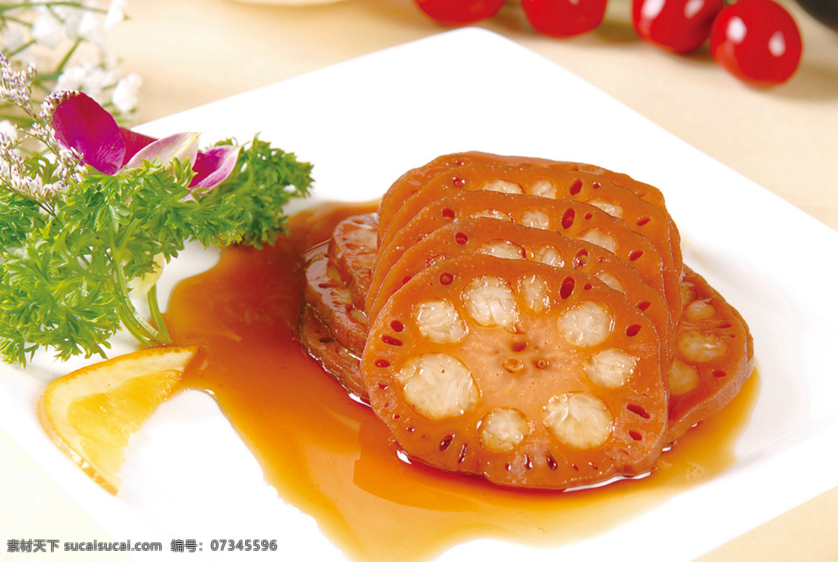 桂花糯米藕 美食 传统美食 餐饮美食 高清菜谱用图