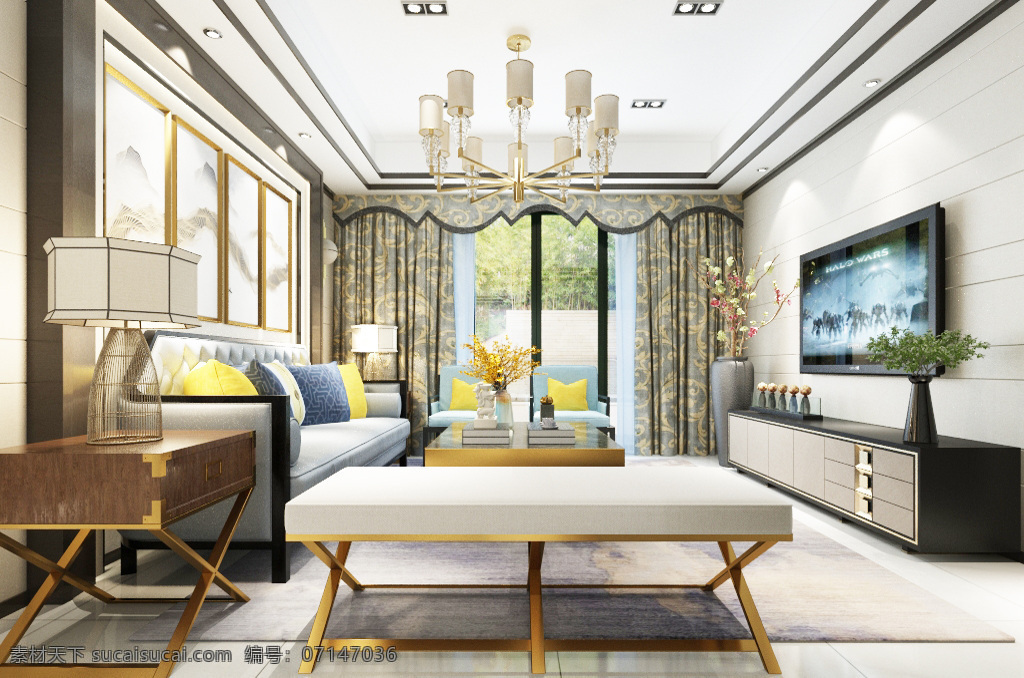 中国 风 新 中式 客厅 装饰装修 效果图 中国风 客厅效果图 室内设计 新中式 新中式风格 新中式客厅 室内装修 3d模型