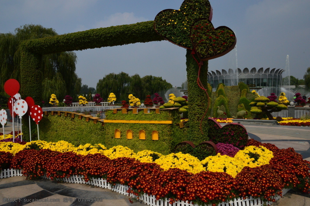 立体花坛图片 立体花坛 园林花草 园林风景 花草 花卉 花朵 枝叶 植物 园林美景 公园美景 园林景观 花架花坛 生物世界