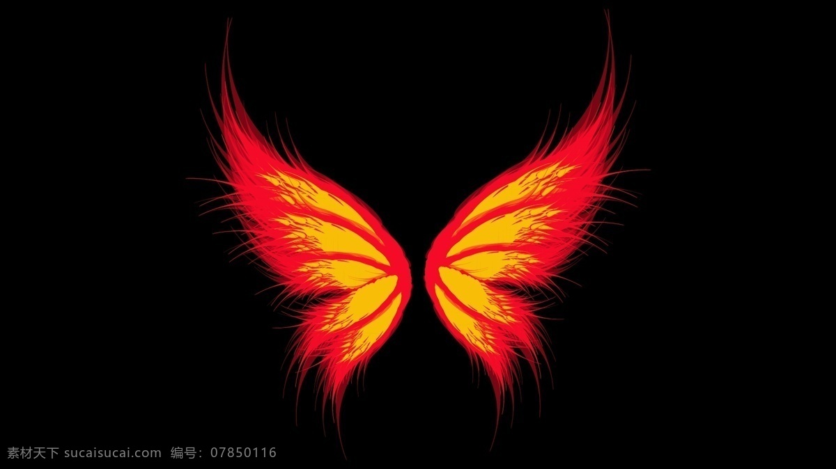 地狱火翅膀 翅膀 地狱火 火 漂亮的翅膀 翅膀素材 动物 生物世界 鸟类