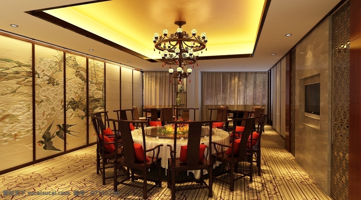 酒店 包厢 餐厅 灯具 环境设计 屏风 室内设计 设计素材 模板下载 酒店包厢 饭桌 家居装饰素材