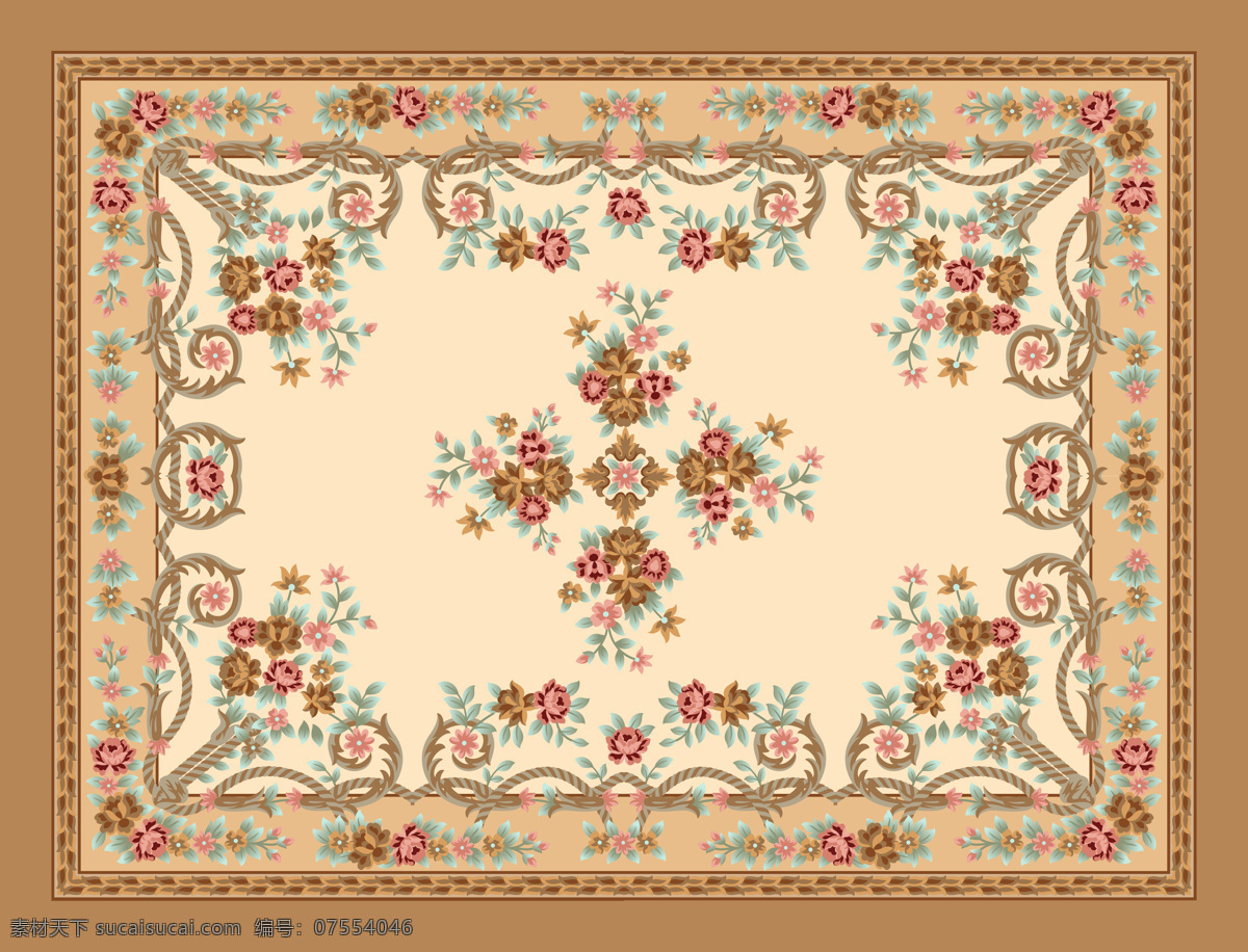 地毯设计 地毯图案 传统图案 边花 底纹 外国传统图案 欧式图案 传统文化 传统元素 图案 花边花纹 底纹边框