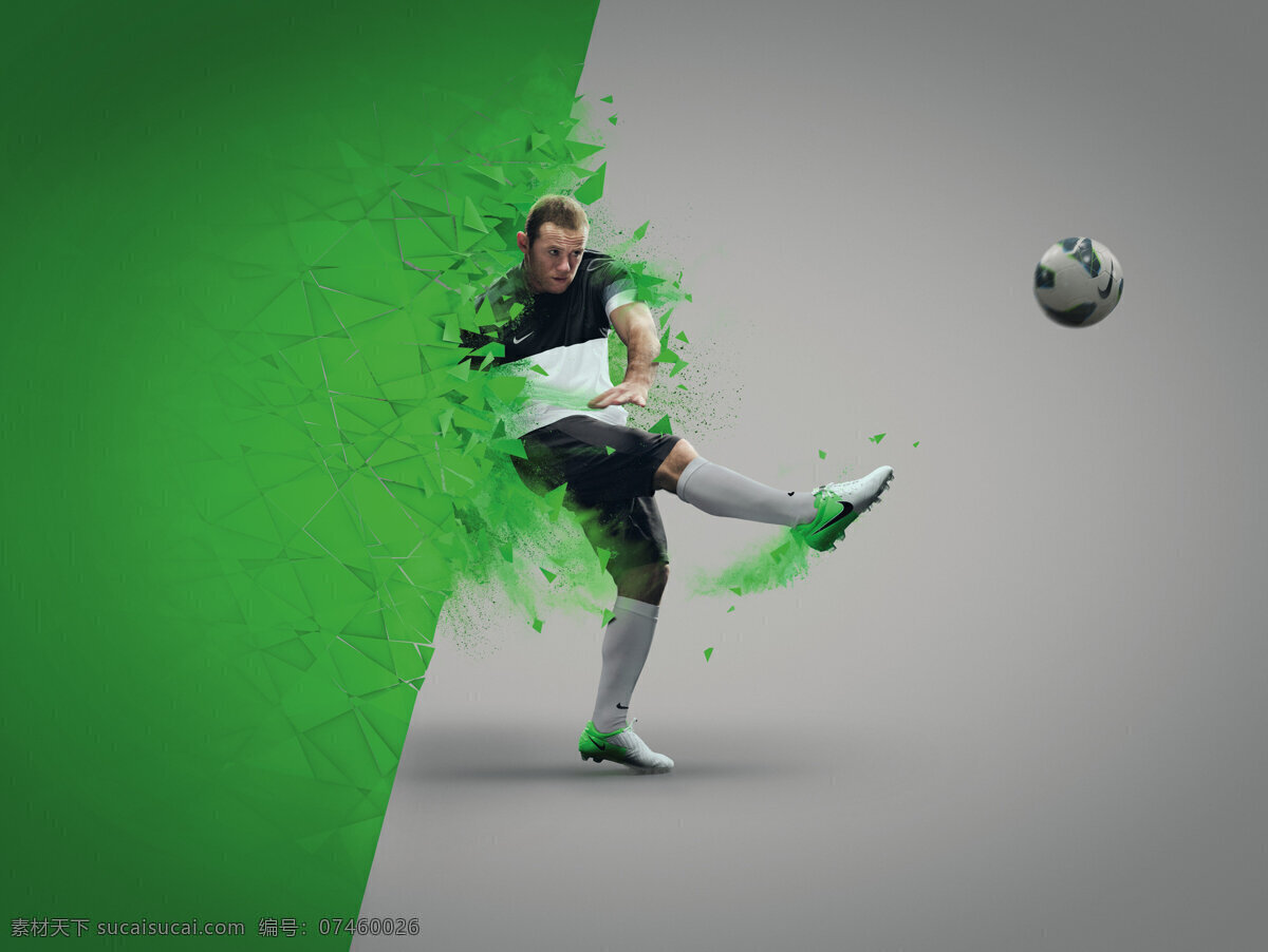 nike 广告宣传 平面广告 人物图库 职业人物 足球 系列 平面 t90系列 鲁尼 矢量图 日常生活