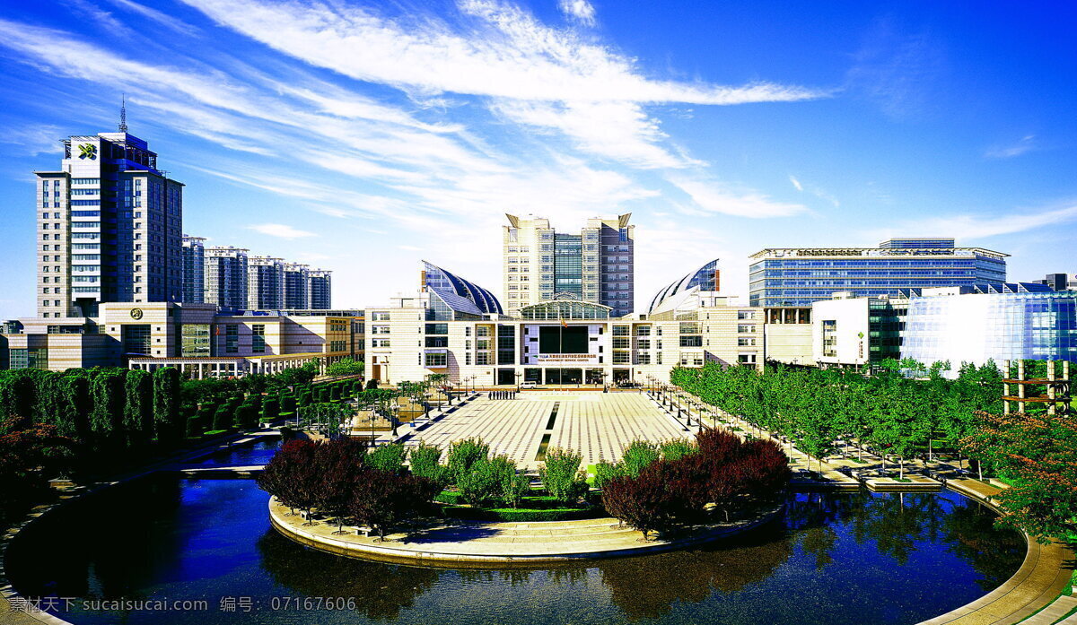 天津开发区 投资 服务中心 teda 泰达 滨海新区 投资服务中心 广角 全景图 建筑摄影 建筑园林