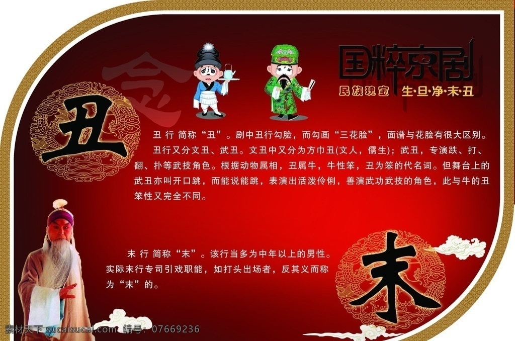 丑 末 京剧文化 京剧人物 国粹京剧 文化宣传 源文件