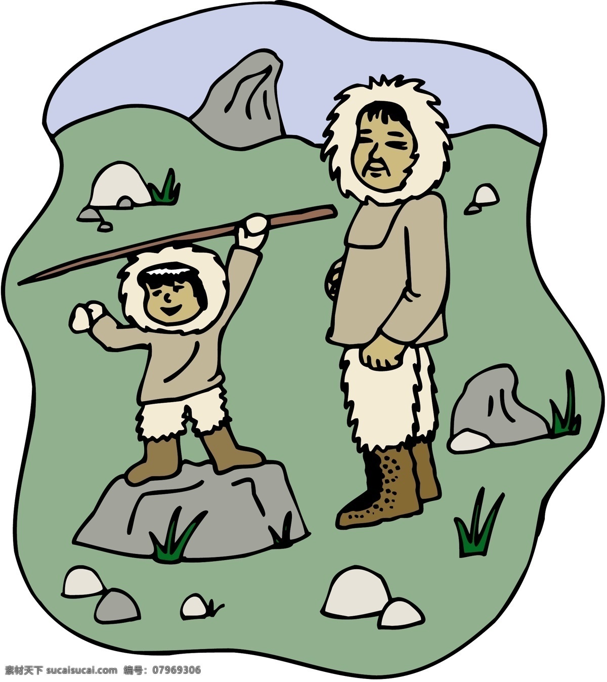 生活写真 卡通漫画 矢量 格式 eps格式 设计素材 卡通人物 矢量图库 白色