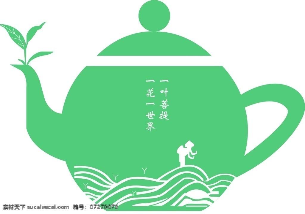 茶设计 茶壶 茶香 茶简笔 茶中国风 禅茶