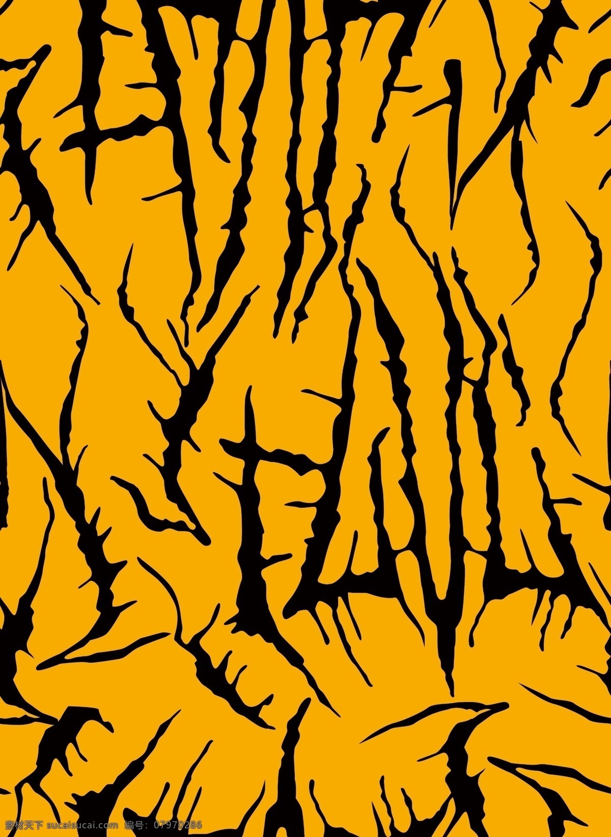 树枝 数码印花 布艺图片 布艺 卡通 乱花 黄色底纹 边框 四方连续 分层 背景素材