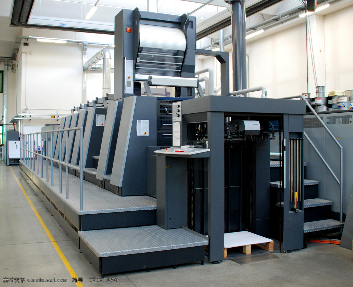 印刷机 彩色印刷机 胶印机 印刷机械 现代科技 工业生产