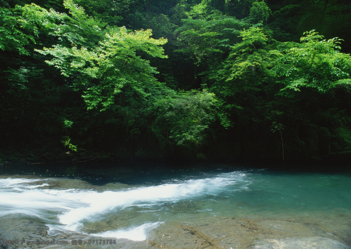 山水 剪影 河流 流水 森林 山水风景 山水剪影 摄影图库 树林 树木 水 小溪 自然景观 psd源文件