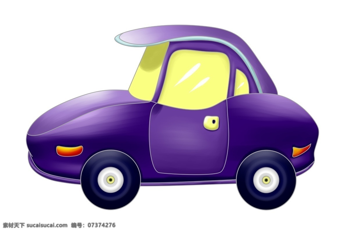 紫色 汽车 卡通 插画 紫色的汽车 卡通插画 汽车插画 代步工具 交通汽车 座驾汽车 好看的汽车