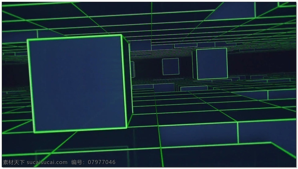动态 立方体 视频 高清视频素材 视频素材 动态视频素材 绿色 细线