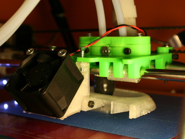 v2 双 前 安装 风扇 xcarriage prusa 挤出机