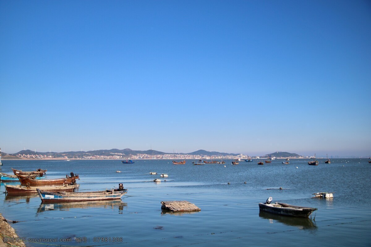 渔船 港口 海边 大海 蓝天 旅游摄影 国内旅游