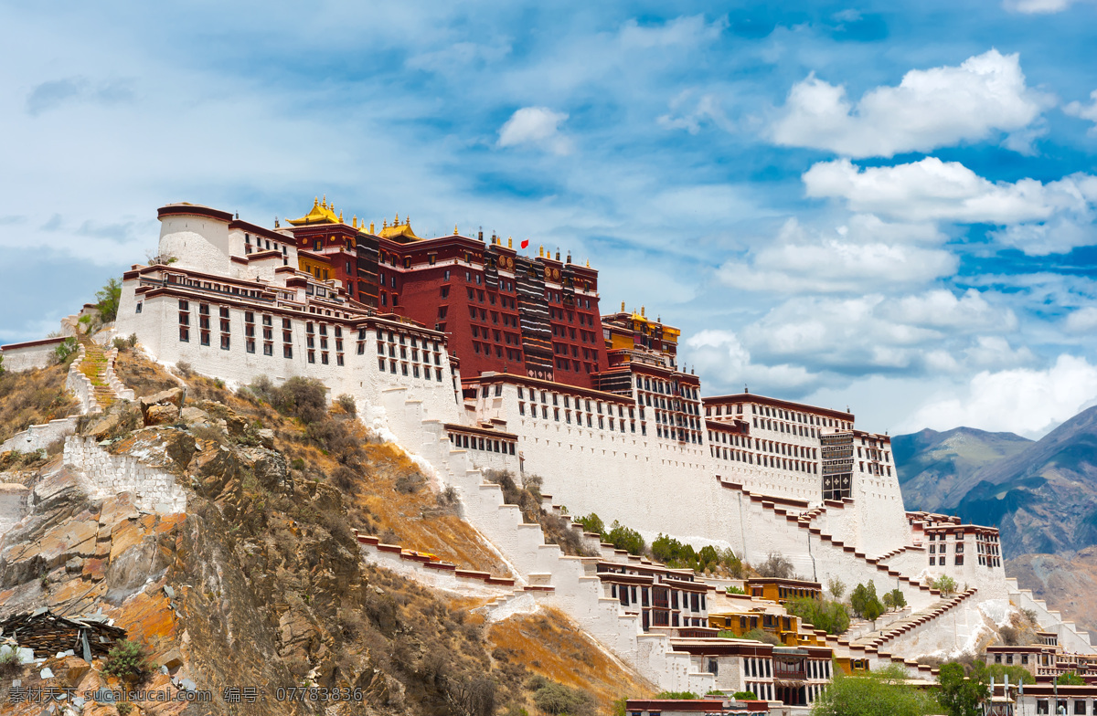 西藏拉萨 西藏 拉萨 中国旅游 蓝天 白云 喇嘛教 旅行 朝圣 国内旅游 旅游摄影 蓝色