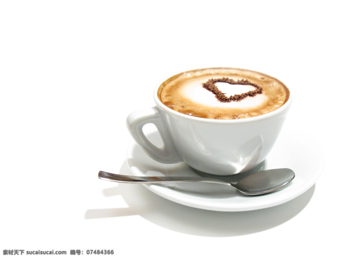 爱心 咖啡 美味 白色