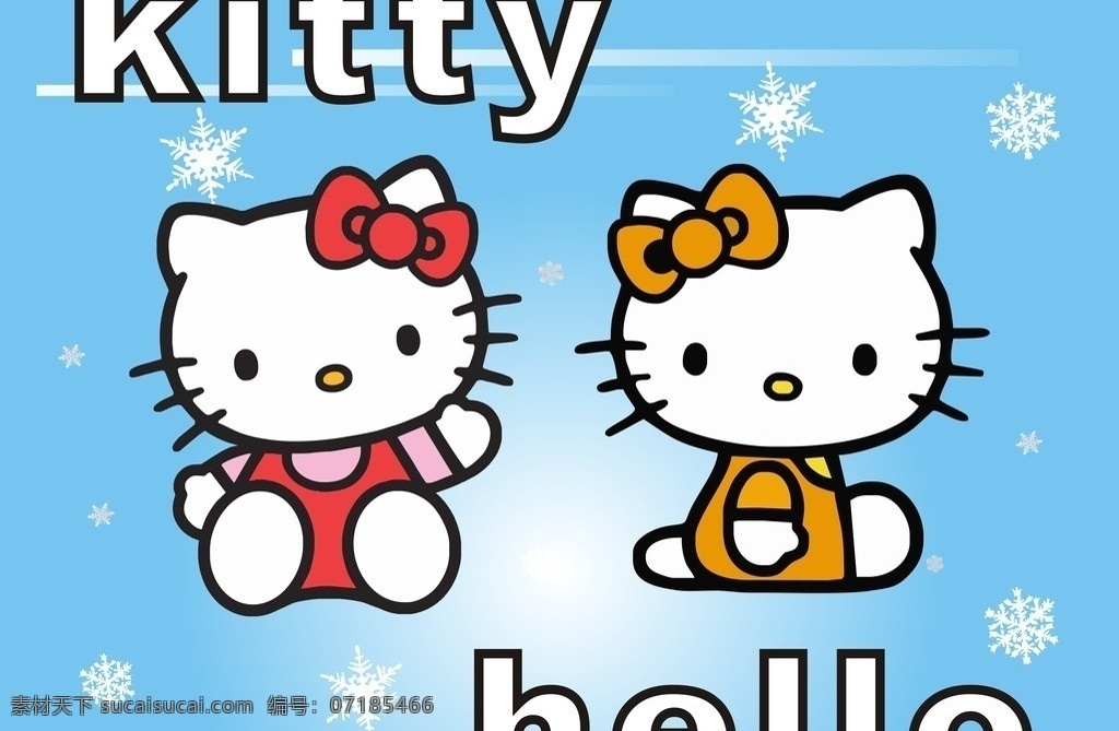 哈喽小猫 kitty猫 hello kitty 卡通素材 卡通猫 矢量素材 其他矢量 矢量