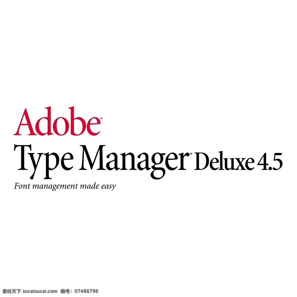 adobe type manager 豪华 免费 deluxe 标志 自由 白色