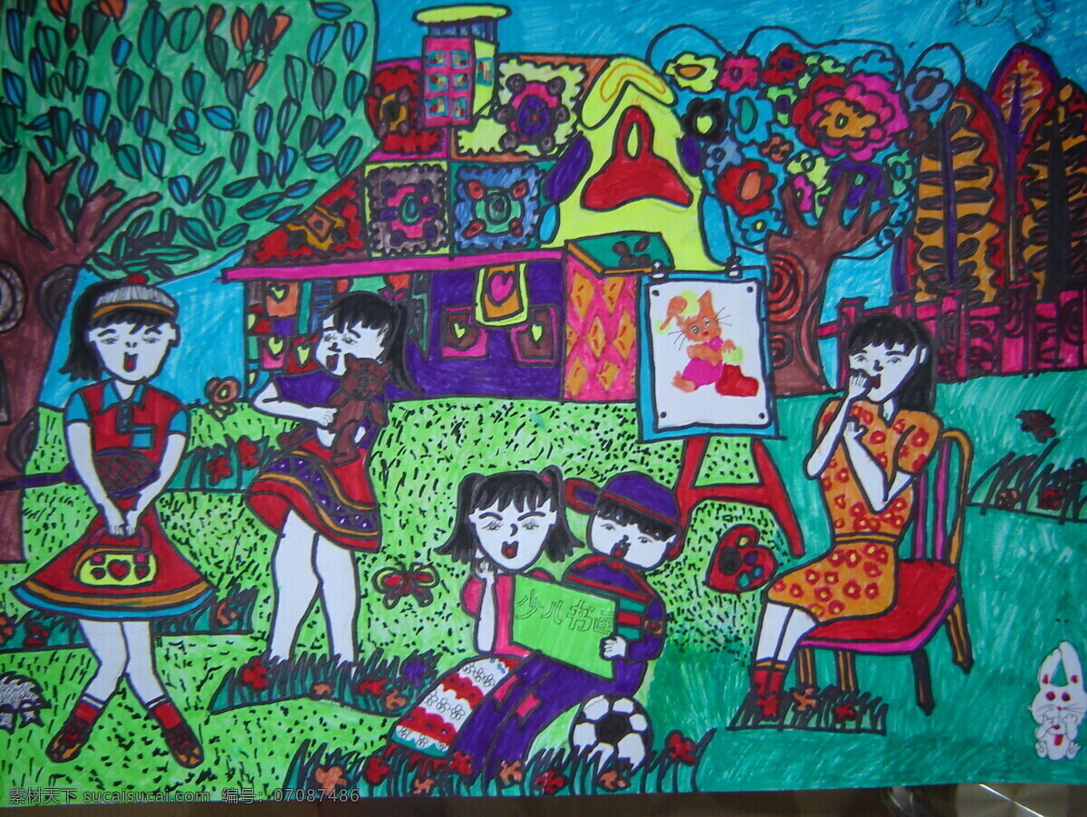 儿童画 作品2 文化艺术 美术绘画 摄影图库