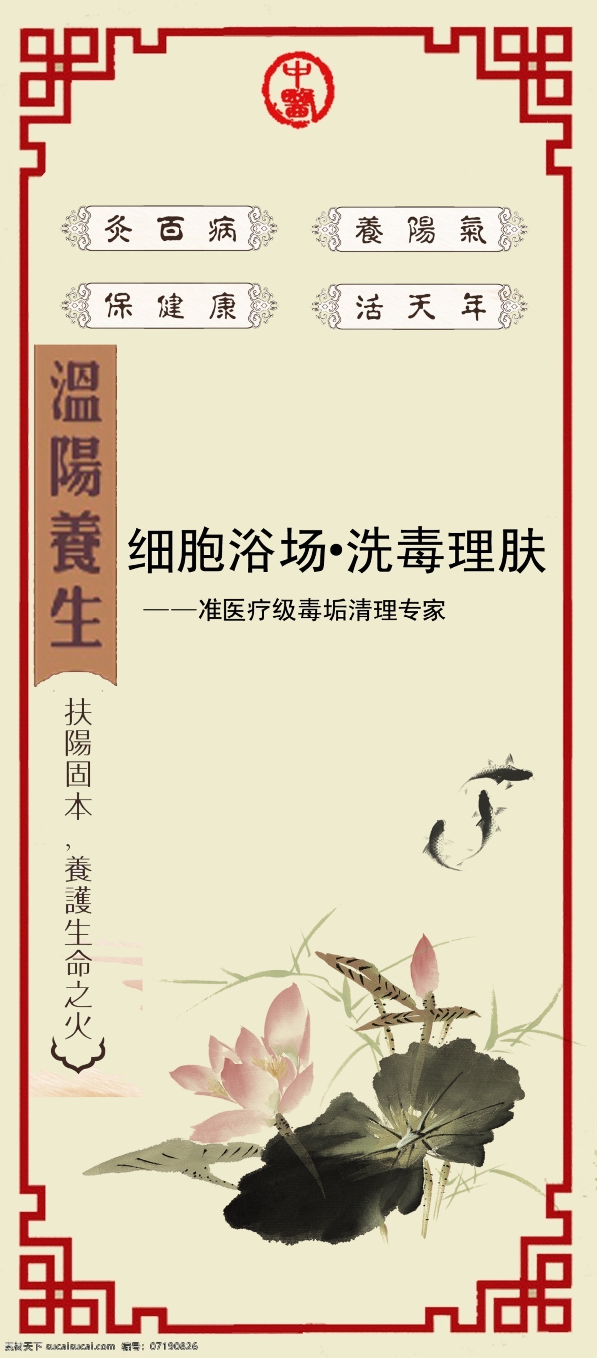 养生 中国凤 水墨画 白色
