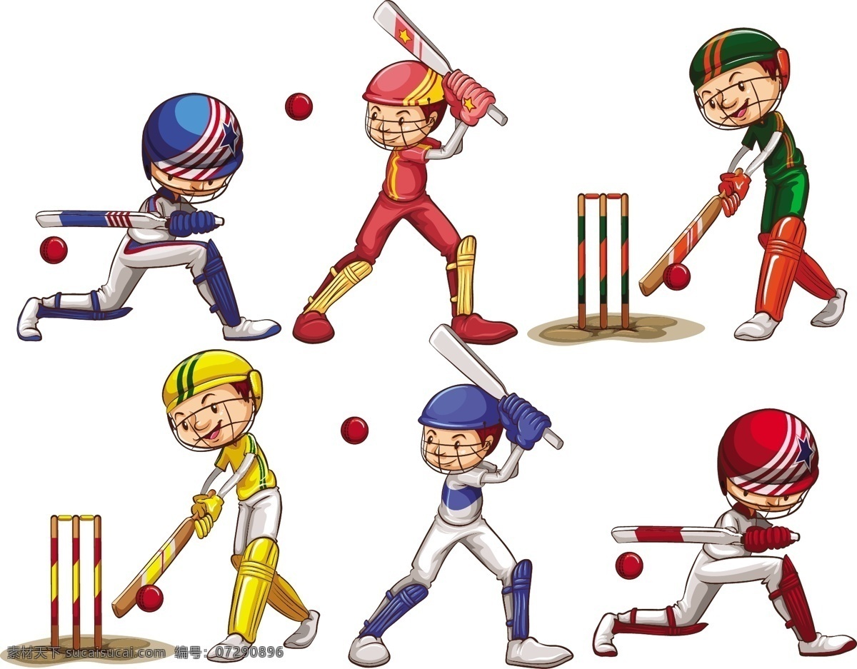 卡通儿童插画 运动 体育 棒球 快乐 户外 开心 快乐儿童 儿童素材 休闲娱乐体育 卡通设计