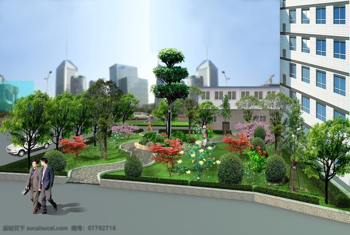 医院免费下载 花园 环境设计 其他设计 医院 园艺 源文件 公园休闲 建筑绿化 家居装饰素材
