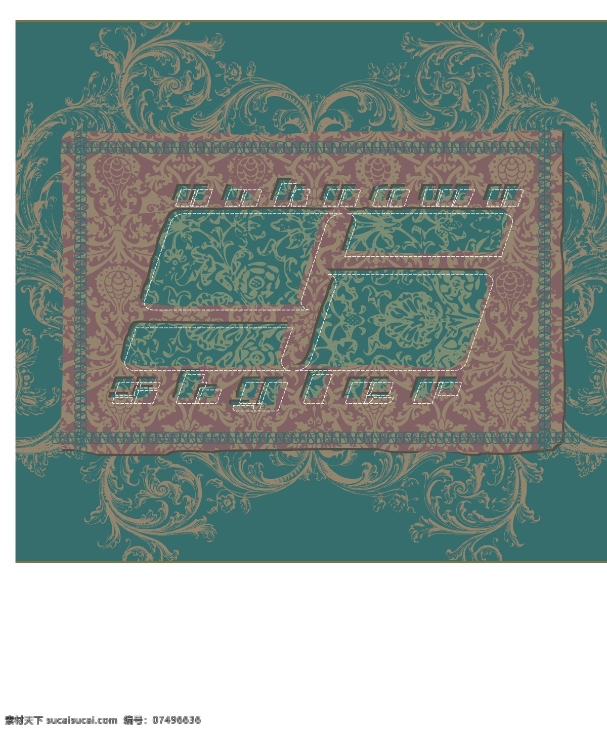 色彩免费下载 地毯 服装图案 绿色 色彩 棕色 朱砂红色 面料图库 服装设计 图案花型