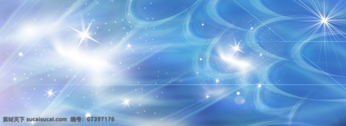 梦幻 渐变 唯美 星空 蓝色光晕 banner 星光点点 蓝色渐变 波纹