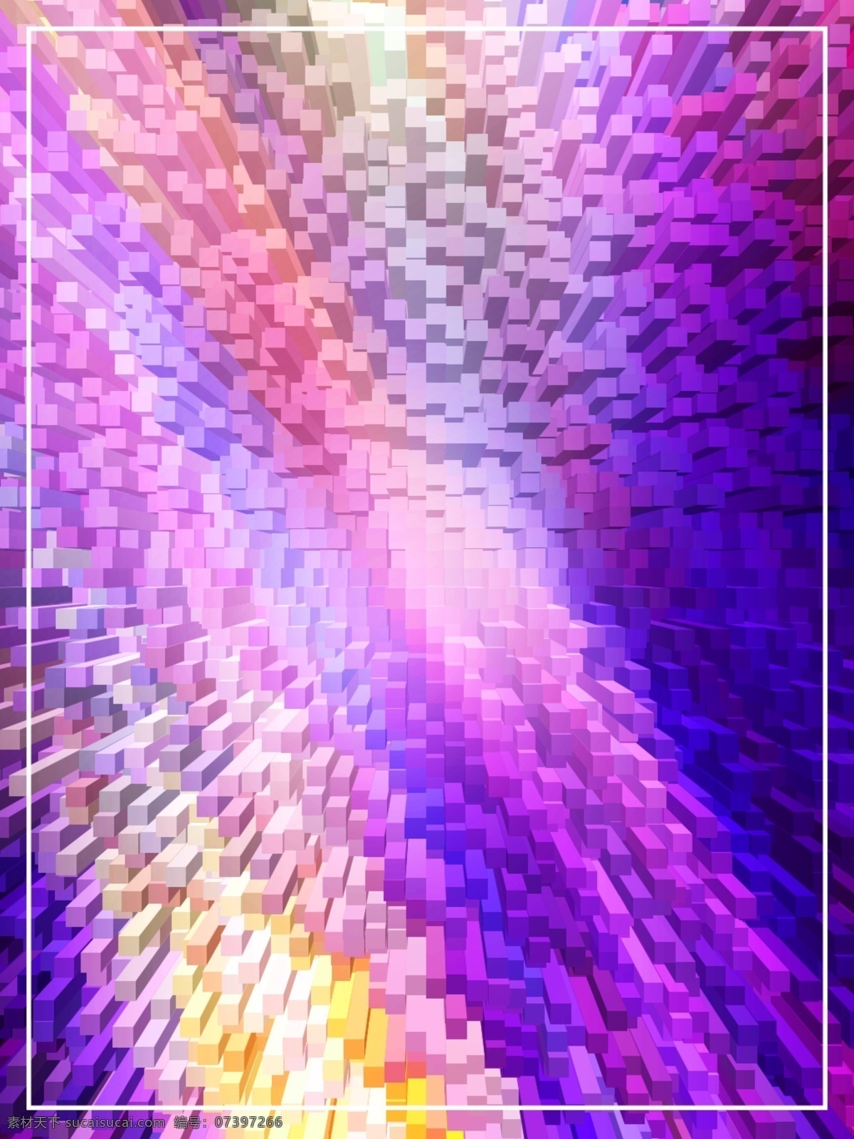 创意 紫色 柱状 放射 3d 质感 背景 立体 渐变 特效