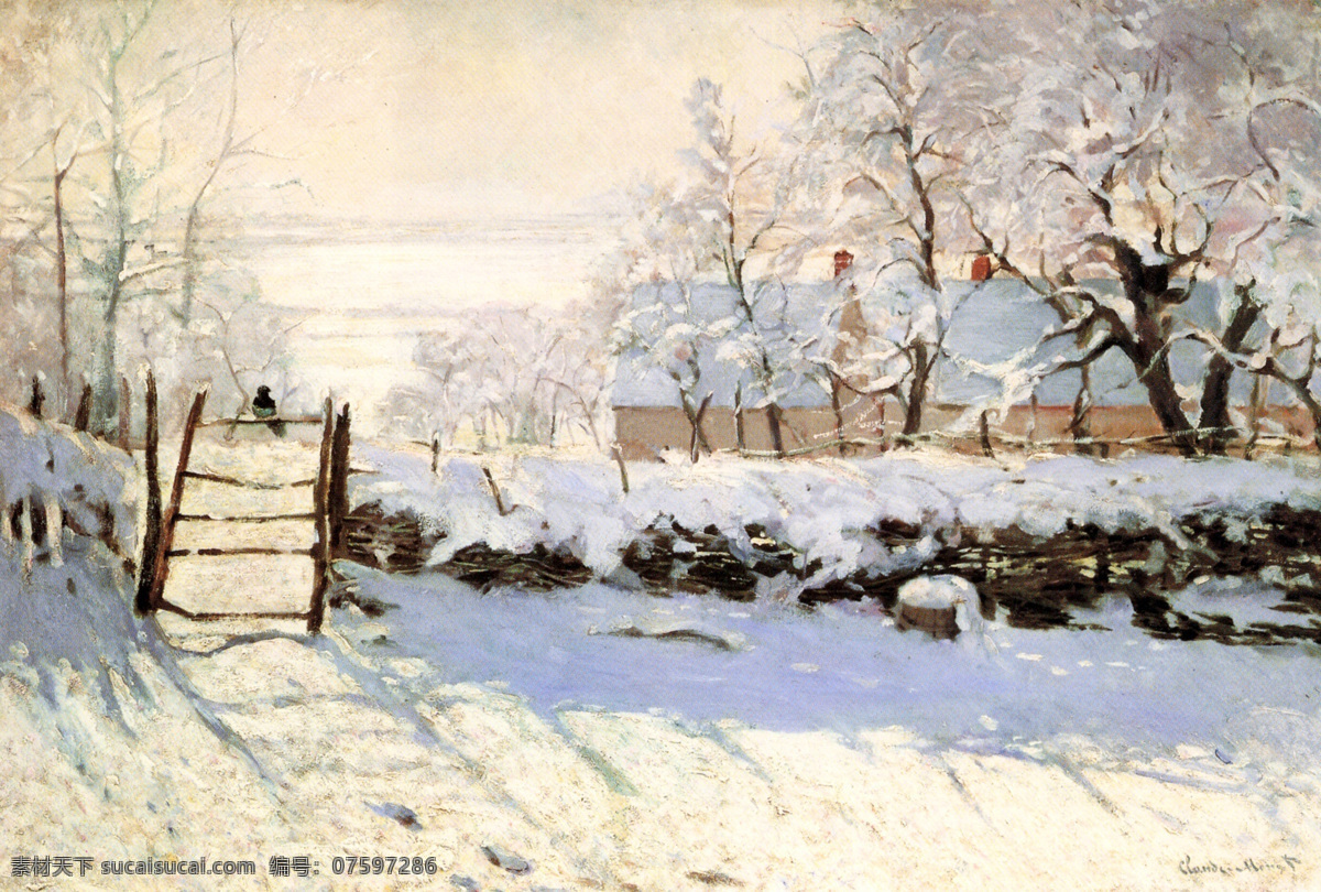白雪 白云 道路 房子 风景 风景油画 绘画书法 建筑 印象派油画 欧美油画 油画 英国 英国油画 油画作品 油画风景 欧洲油画 大师作品 当代 艺术家 作品 画家作品 西方油画 印象派 经典油画 天空 树木 植物 人物 雪地 二 文化艺术 装饰素材