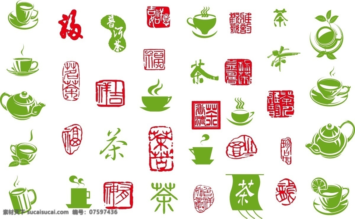 杯子 茶 茶杯 茶杯矢量素材 茶壶 茶叶 碟子 福 茶杯模板下载 章 影子 剪影 茶旗 柠檬茶 矢量 茶碟 psd源文件