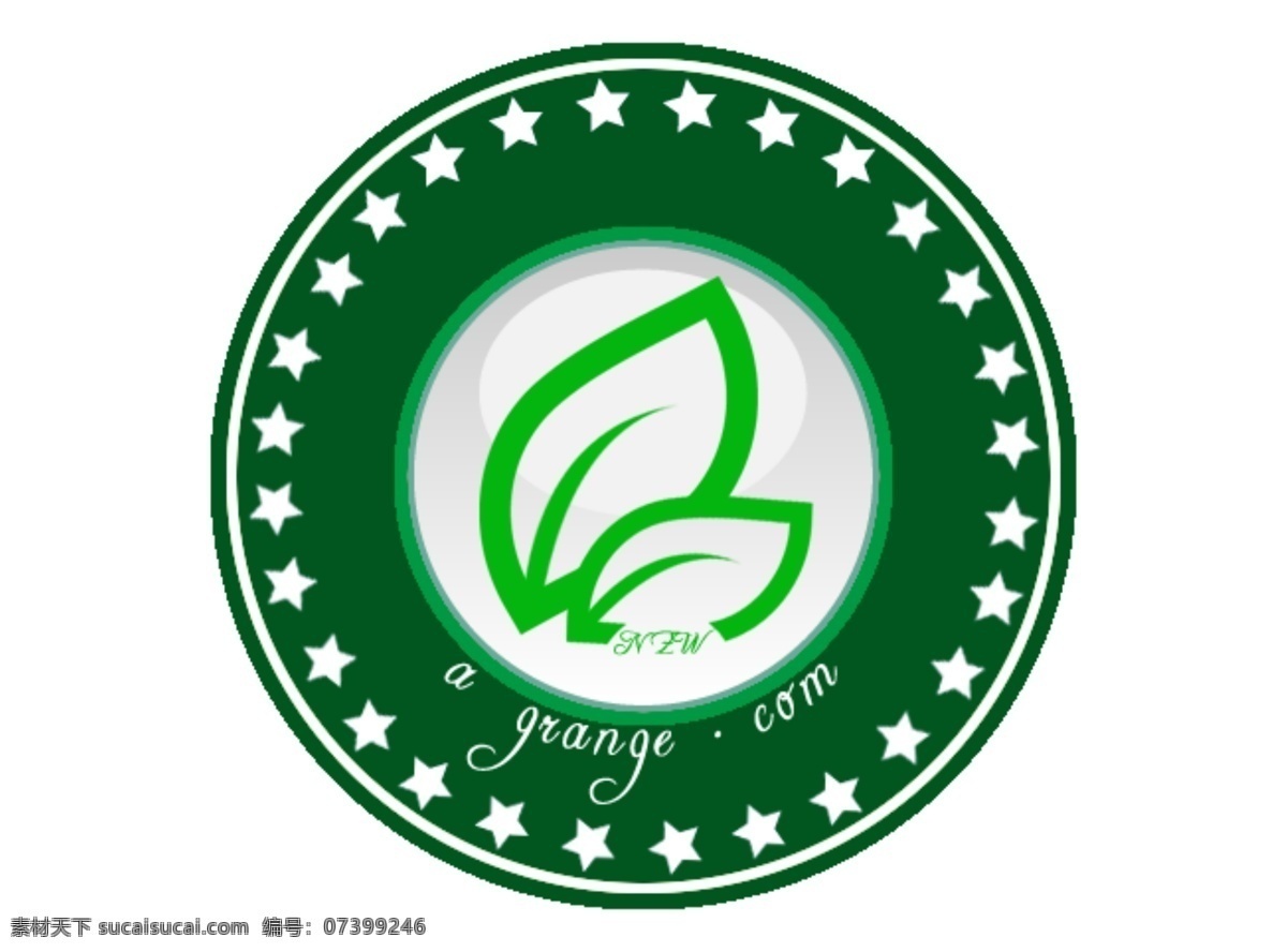 农庄 标志 logo 树叶 psd源文件 logo设计