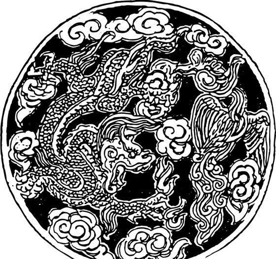 清代上版画 装饰画 中华 图案 五 千年 矢量 格式 ai格式 设计素材 清代版画 版画专辑 矢量图库 白色