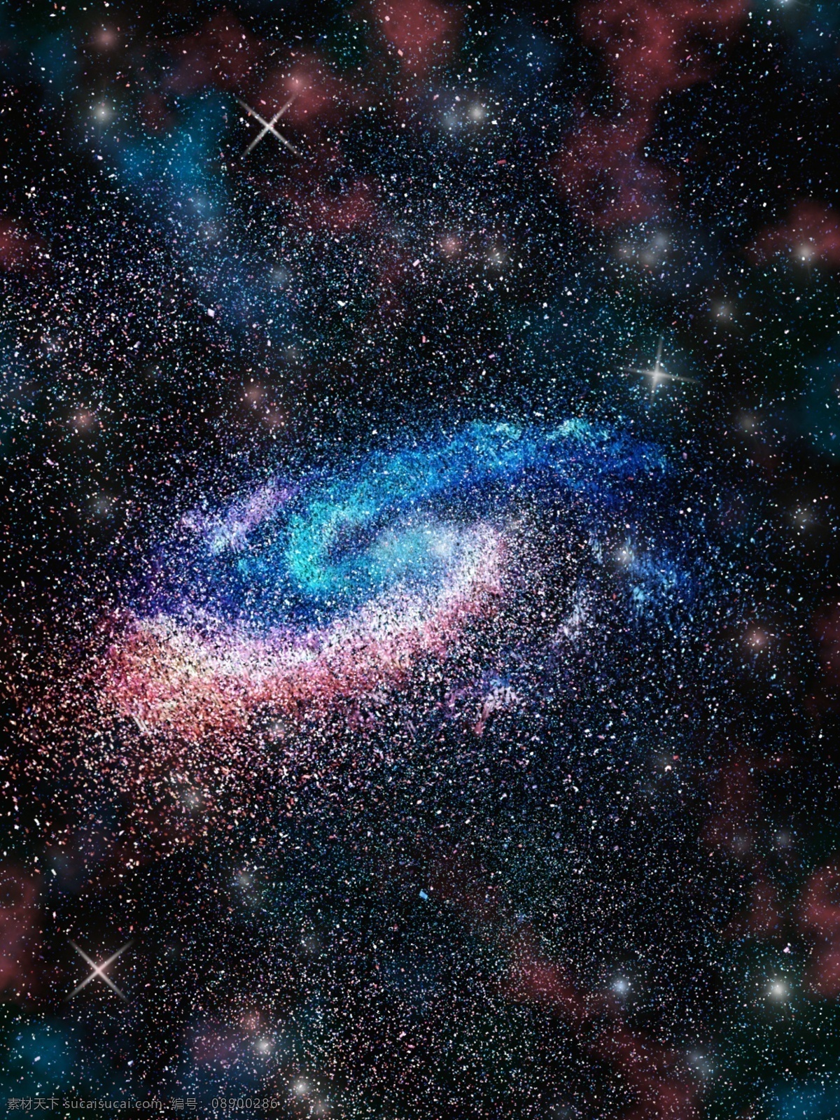 原创 c4d 星空 粒子 爆炸 星光 宇宙 背景 星星 大气 星云 星系 银河系 发光 光亮 光点 星点