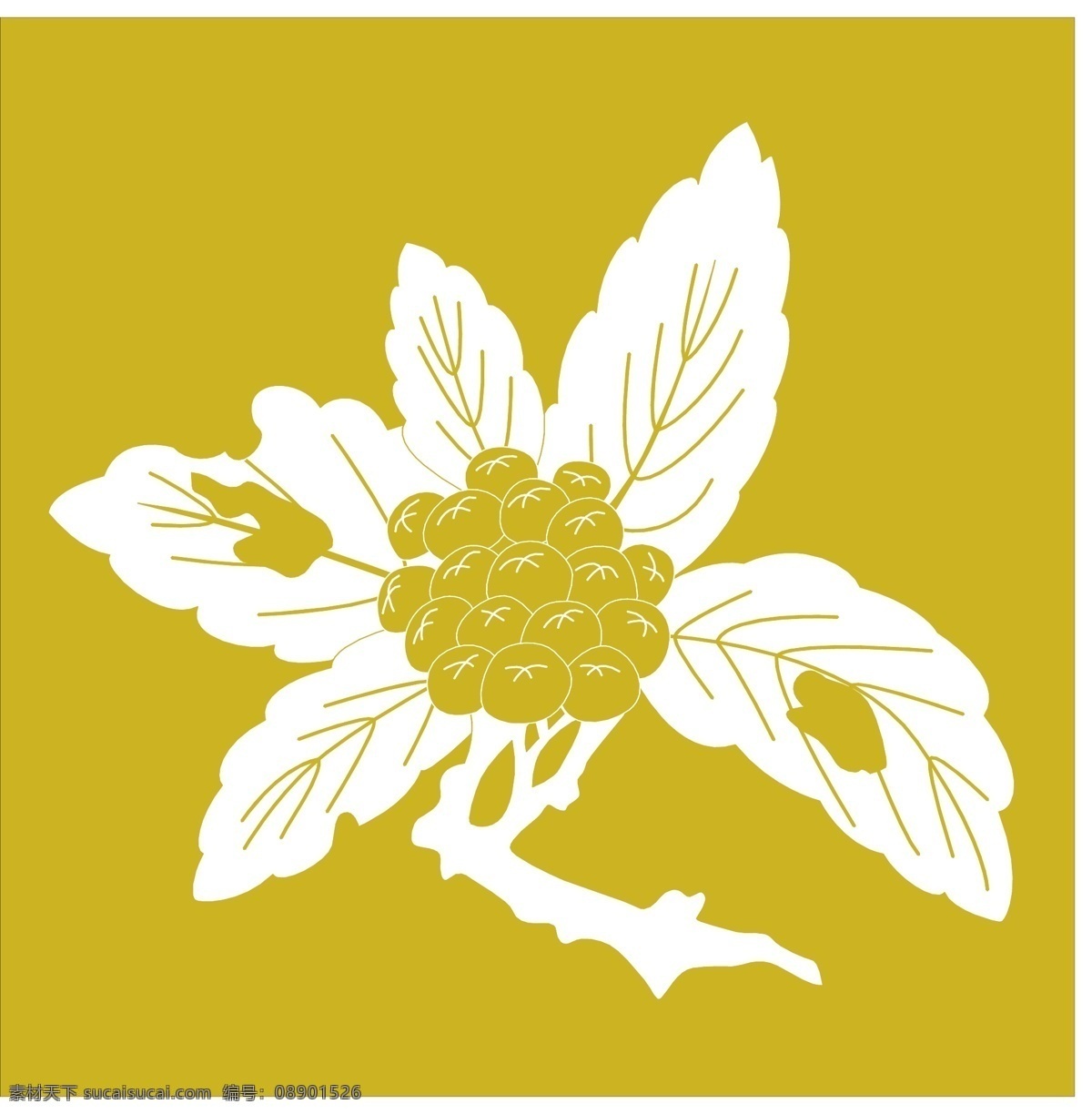 葡萄 花纹 黄色底纹 葡萄花纹 日式底纹 日式花纹 中国风素材 大和风 矢量图 花纹花边
