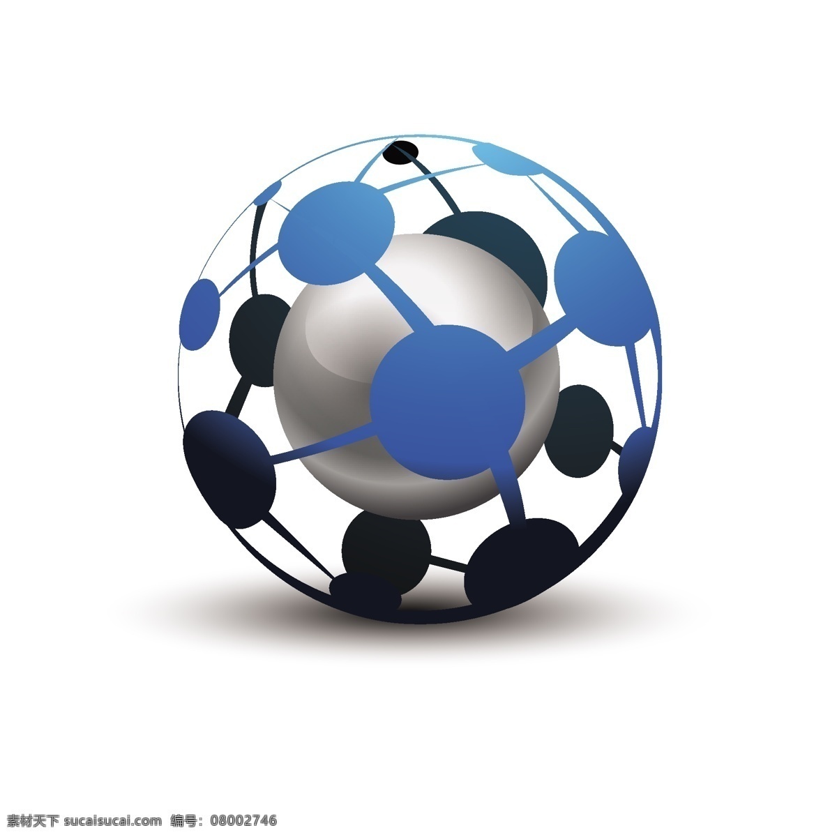 球形 图标 矢量 logo 创意 金属 立体 镂空 球体 组合 原创设计 其他原创设计